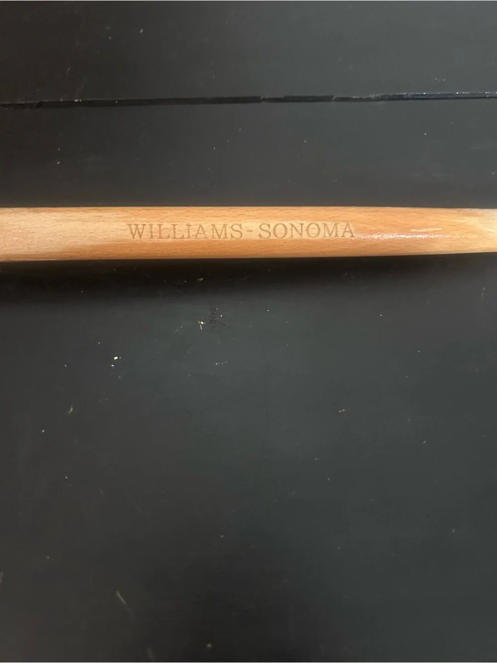 Williams Sonoma Red Silicone Spatula Beechwood Handle Kitchen Utensil